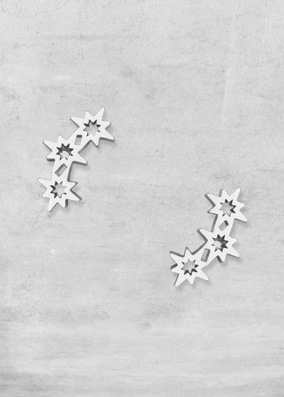 Starlight Trio Studs silver