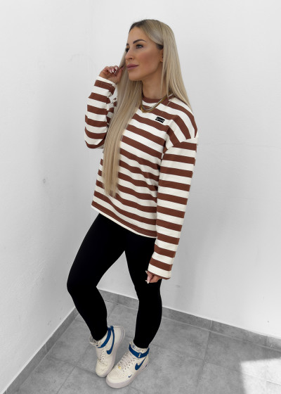 Striped Coffee Sweater