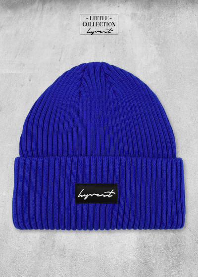 Kids Beanie Big Fullfilled Blue