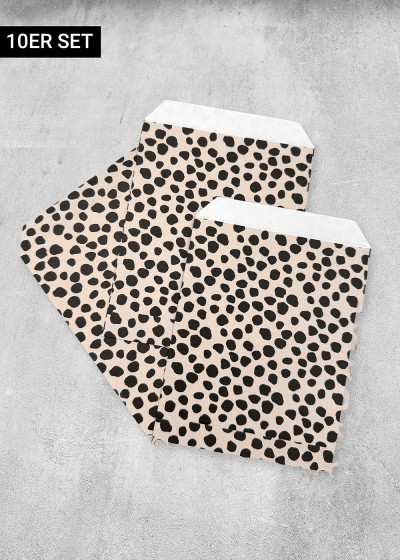 Paper Bags Dots Beige