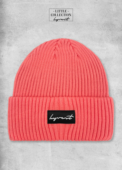 Kids Beanie Big Candy Coral