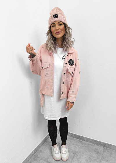 Powder Blush Oversized Jeansjacket